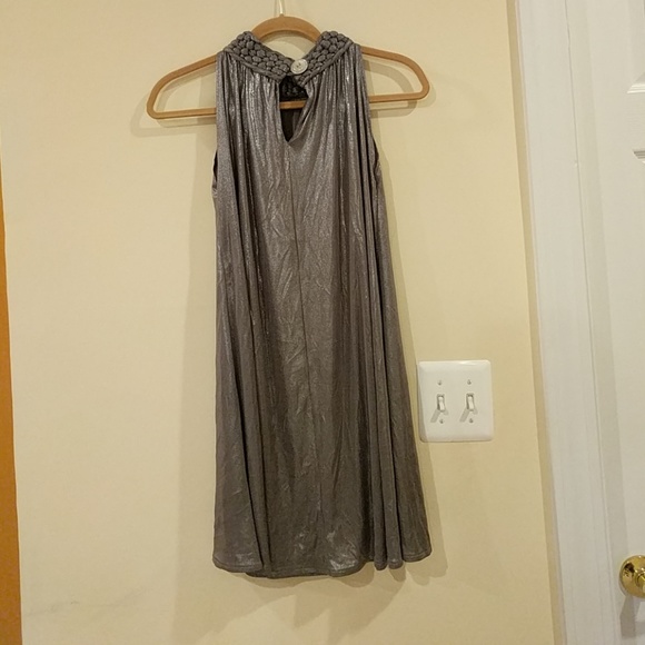 Metallic sleeveless dress - Picture 2 of 2